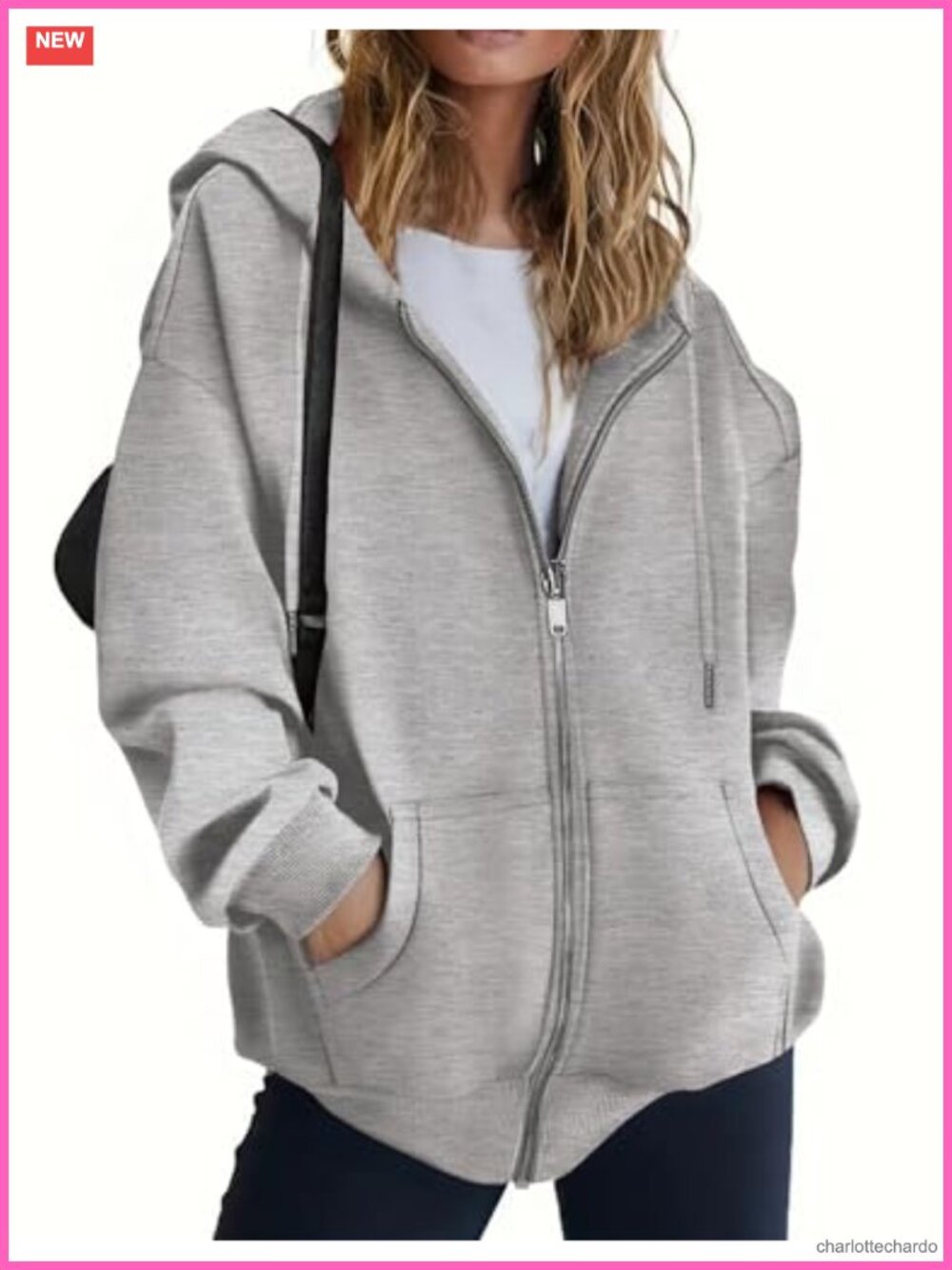 Oversized Zip Up Hoodie for Women Fleece Jacket Long Sleeve Athletic Top with